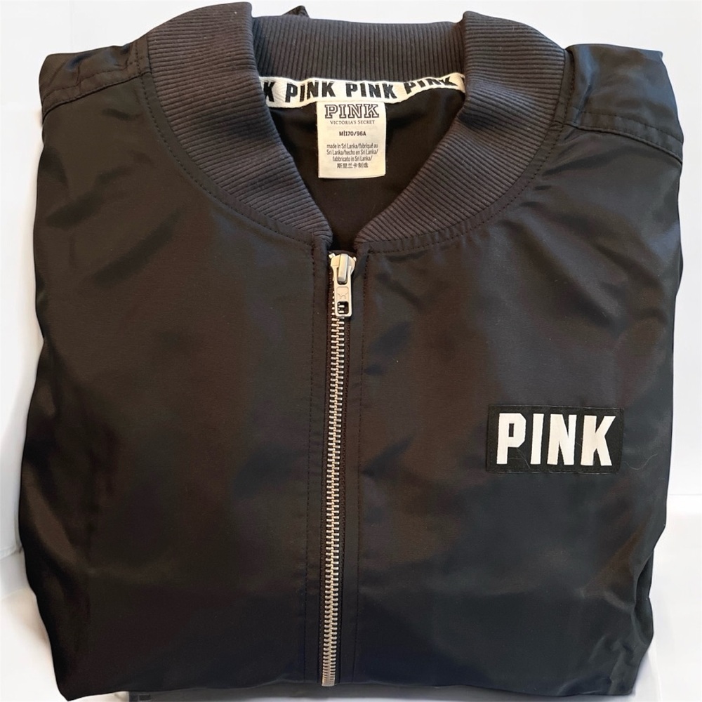 PINK Oxford Bomber Jacket - Picture 3 of 5